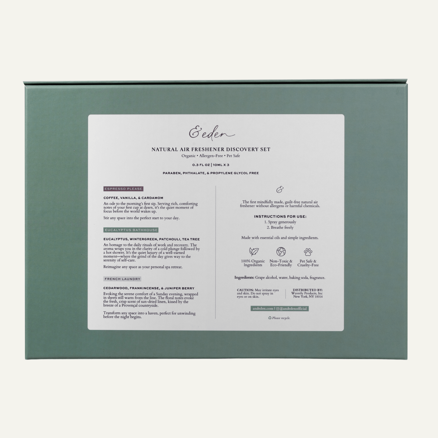 Natural Air Freshener Discovery Set | &Eden - &Eden - DISCOVERY - KIT